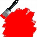 Red Paint Brush Vector