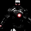 Red and Black 4K Wallpaper Iron Man