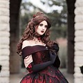 Red and Black Gothic Dresses