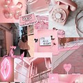 Rose Pink Collage Wallpaper