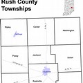 Rush County Indiana Township Map