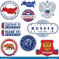 Russia Stamp Bear Flag