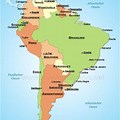 Südamerika Staaten Karte