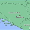 Sarajevo On World Map