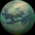 Saturn with Titan Moon Astronomy