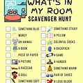 Scavenger Hunt Items in a Room