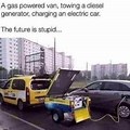 Self Charging Electric Car Meme
