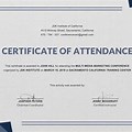 Seminar Certificate of Attendance Template