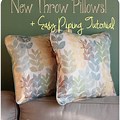 Sewing Pillows with Piping for Beginners