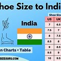 Shoe Size Chart India vs Us