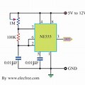 Single Pulse Generator Circuit 555