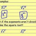 Square Root with Exponent Symbol