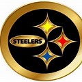 Steelers Logo Gold Plate