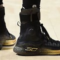 Stephen Curry Shoes Black and Gold
