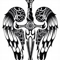 Sword with Dragon Wings Tribal
