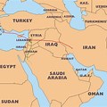 Syria Iraq-Iran Map