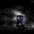 TARDIS Wallpaper with Black Background