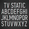 TV Static Effect Font