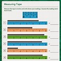 Tape-Measure Fractions Worksheet
