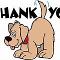 Thank You Image with Puppy Cartoon