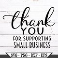 Thank You for Supporting My Small Business White Font