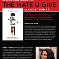 The Back Cover of the Hate U Give Book