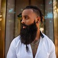 The Split Beard On a African American Male