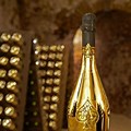 Top Shelf Champagne in Gold Bottle