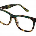 Tortoise Shell Glasses with Green Eyes