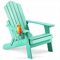 Turquoise Adirondack Chair with Cup Holder