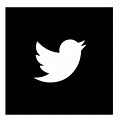 Twitter Logo Grey and Black Square