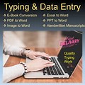 Typing and Data Entry Packages Examples