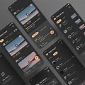 UI Elements in Dark Mode App