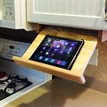 Under Cabinet iPad Holder DIY