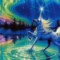Unicorn Northern Lights Wallpaper 4K