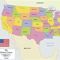 United States America Map USA