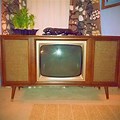 Vintage Mid Century Philco TV Console