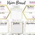 Vision Board Planner Free Printable Manifesting