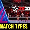 WWE 2K20 Match Types