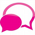We Chat Icon Pink PNG