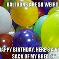 Weather Balloon Happy Birthday Meme
