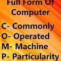 What Is a Full Form of Computer