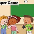 Whisper Game in the Classroom Clip Art