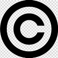 White Copyright Symbol Transparent Background