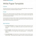 White Paper Format