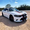 White Red Stripe Dodge Charger