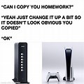 White Router Meme PS5