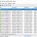 Windows Update History List