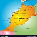 World Map Clear for Morocco