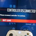 Xbox Controller Disconnected Warning
